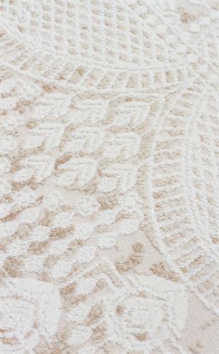 PADONA PDN 05 CREAM VIZON  Extra Yumuşak Dokulu Sık Dokuma Modern Desenlere Sahip Şık Salon Halısı
