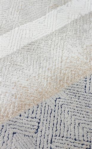 PADONA PDN 08 CREAM GREY  Extra Yumuşak Dokulu Sık Dokuma Modern Desenlere Sahip Şık Salon Halısı