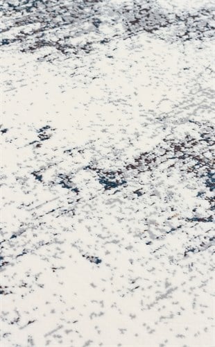 PASSAGE PLZ 01 CREAM NAVY  Yumuşak Tuşeli Sık Dokuma Modern Halı