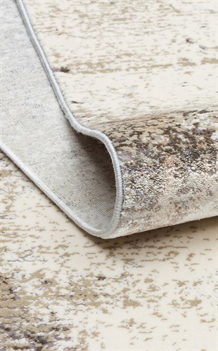 PASSAGE PLZ 01 CREAM VIZON  Yumuşak Tuşeli Sık Dokuma Modern Halı