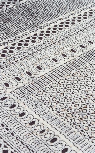 PASSAGE PLZ 02 CREAM NAVY  Yumuşak Tuşeli Sık Dokuma Modern Halı