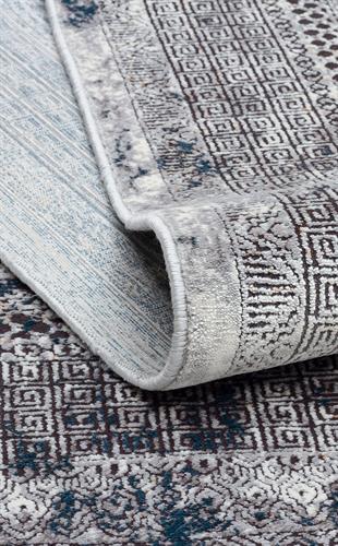 PASSAGE PLZ 02 CREAM NAVY  Yumuşak Tuşeli Sık Dokuma Modern Halı