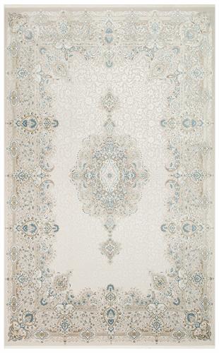 PALMIRA PLM 01 CREAM BLUE  Yüksek Kaliteli Sık Dokuma Modern Salon Halısı
