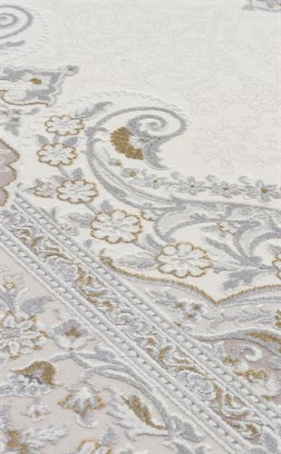 PALMIRA PLM 01 CREAM GREY  Yüksek Kaliteli Sık Dokuma Modern Salon Halısı