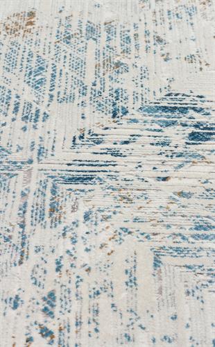 PALMIRA PLM 03 CREAM BLUE  Yüksek Kaliteli Sık Dokuma Modern Salon Halısı