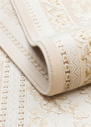 PALMIRA PLM 09 CREAM GOLD  Yüksek Kaliteli Sık Dokuma Modern Salon Halısı