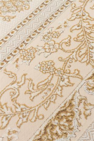 PALMIRA PLM 09 CREAM GOLD  Yüksek Kaliteli Sık Dokuma Modern Salon Halısı