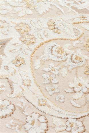 PALMIRA PLM 10 CREAM GOLD  Yüksek Kaliteli Sık Dokuma Modern Salon Halısı