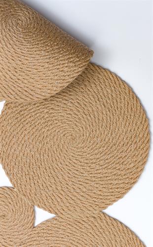 PATNA PTN 01 JUT NATURAL  Renkli Jüt Görünümlü Hasır Örgü Halı