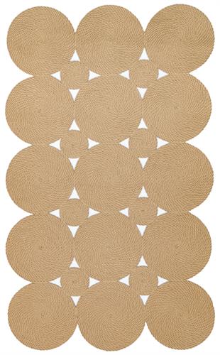 PATNA PTN 01 JUT NATURAL  Renkli Jüt Görünümlü Hasır Örgü Halı