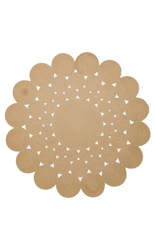 PATNA PTN 07 JUT NATURAL  Jüt Hasır Görünümlü Hav Toz Vermez Örgü Halı