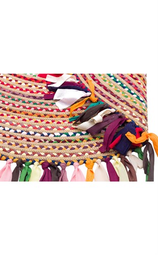 PATNA PTN 10 MULTY MIX  Renkli Jüt Görünümlü Hasır Örgü Halı