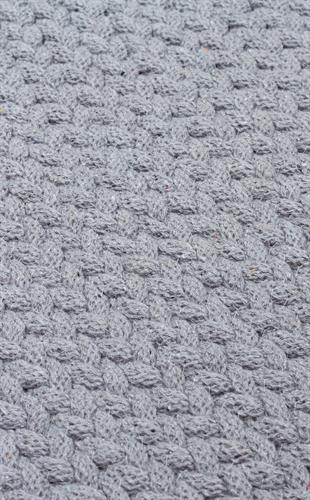 PATNA PTN 18 GREY CTN Q  Renkli Jüt Görünümlü Hasır Örgü Halı