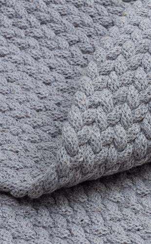 PATNA PTN 18 GREY CTN Q  Renkli Jüt Görünümlü Hasır Örgü Halı