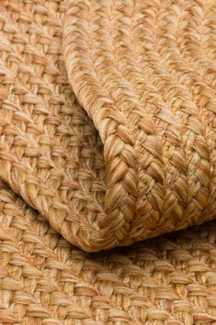 PATNA PTN 19 NATURAL  Jüt Hasır Görünümlü Hav Toz Vermez Örgü Halı 