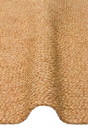 PATNA PTN 19 NATURAL  Jüt Hasır Görünümlü Hav Toz Vermez Örgü Halı 