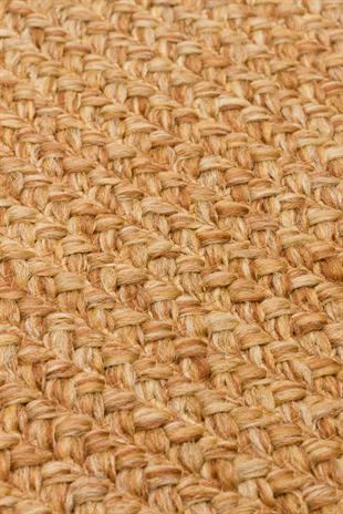 PATNA PTN 19 NATURAL Q  Jüt Hasır Görünümlü Hav Toz Vermez Örgü Halı 