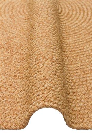 PATNA PTN 19 NATURAL Q  Jüt Hasır Görünümlü Hav Toz Vermez Örgü Halı 