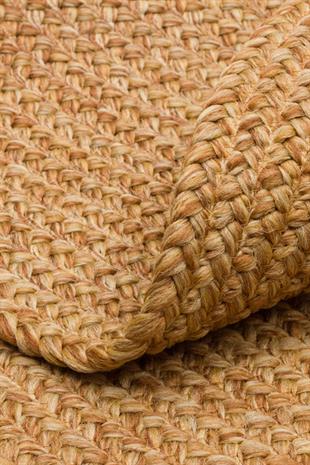 PATNA PTN 19 NATURAL Q  Jüt Hasır Görünümlü Hav Toz Vermez Örgü Halı 