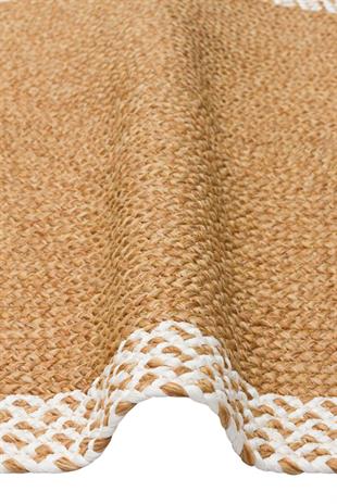 PATNA PTN 19 NATURAL WHITE  Jüt Hasır Görünümlü Hav Toz Vermez Örgü Halı 