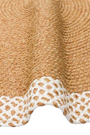 PATNA PTN 19 NATURAL WHITE Q  Jüt Hasır Görünümlü Hav Toz Vermez Örgü Halı 