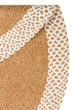 PATNA PTN 19 NATURAL WHITE Q  Jüt Hasır Görünümlü Hav Toz Vermez Örgü Halı 