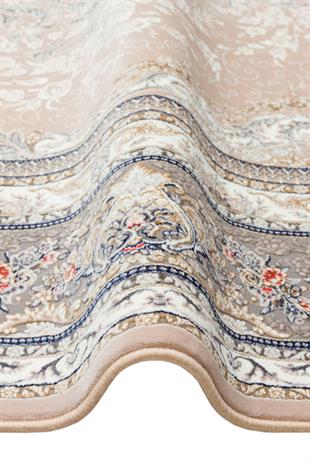 PERSIAN PER 01 BEIGE  Klasik Desenli Yüksek Kalite Sıkı ve İnce Dokuma Yaklaşık 3 Milyon Point Makine Halısı