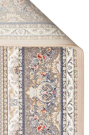 PERSIAN PER 01 BEIGE  Klasik Desenli Yüksek Kalite Sıkı ve İnce Dokuma Yaklaşık 3 Milyon Point Makine Halısı