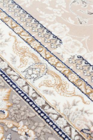 PERSIAN PER 01 BEIGE  Klasik Desenli Yüksek Kalite Sıkı ve İnce Dokuma Yaklaşık 3 Milyon Point Makine Halısı