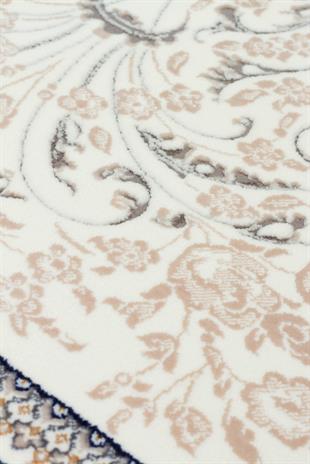 PERSIAN PER 01 CREAM  Klasik Desenli Yüksek Kalite Sıkı ve İnce Dokuma Yaklaşık 3 Milyon Point Makine Halısı