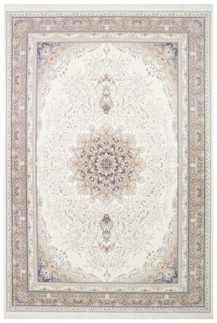 PERSIAN PER 01 CREAM  Klasik Desenli Yüksek Kalite Sıkı ve İnce Dokuma Yaklaşık 3 Milyon Point Makine Halısı