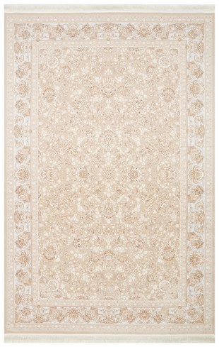 PERSIAN PER 02 BEIGE  Klasik Desenli Yüksek Kalite Sıkı ve İnce Dokuma Yaklaşık 3 Milyon Point Makine Halısı