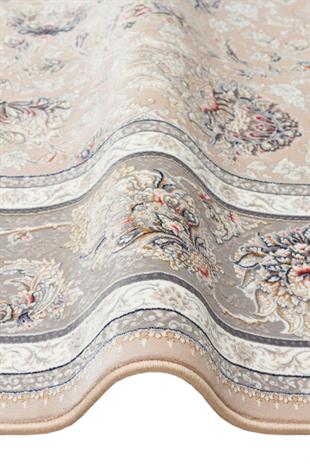 PERSIAN PER 02 BEIGE  Klasik Desenli Yüksek Kalite Sıkı ve İnce Dokuma Yaklaşık 3 Milyon Point Makine Halısı