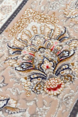 PERSIAN PER 02 D.GREY  Klasik Desenli Yüksek Kalite Sıkı ve İnce Dokuma Yaklaşık 3 Milyon Point Makine Halısı