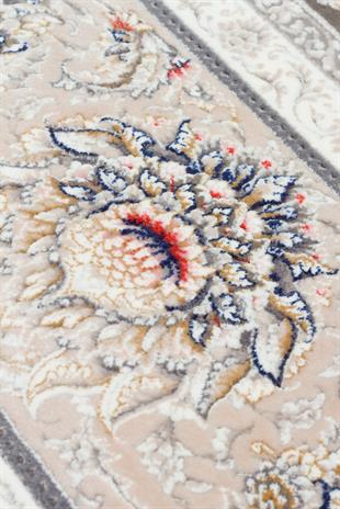 PERSIAN PER 02 D.GREY  Klasik Desenli Yüksek Kalite Sıkı ve İnce Dokuma Yaklaşık 3 Milyon Point Makine Halısı