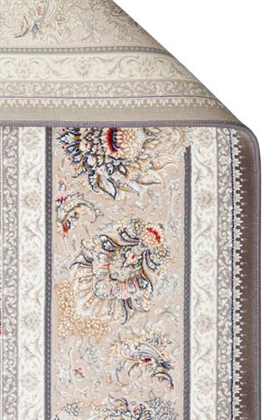 PERSIAN PER 02 D.GREY  Klasik Desenli Yüksek Kalite Sıkı ve İnce Dokuma Yaklaşık 3 Milyon Point Makine Halısı