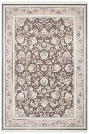 PERSIAN PER 02 D.GREY  Klasik Desenli Yüksek Kalite Sıkı ve İnce Dokuma Yaklaşık 3 Milyon Point Makine Halısı