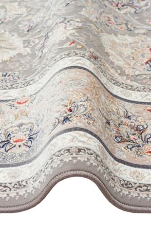 PERSIAN PER 02 L.GREY  Klasik Desenli Yüksek Kalite Sıkı ve İnce Dokuma Yaklaşık 3 Milyon Point Makine Halısı