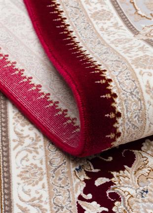 PERSIAN PER 02 RED Klasik Desenli Yüksek Kalite Sıkı ve İnce Dokuma Yaklaşık 3 Milyon Point Makine Halısı