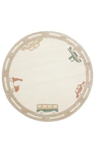 PICCOLO PCL 01 CREAM MULTY  Pastel Renkli Hav ve Toz Vermeyen Çocuk Halısı