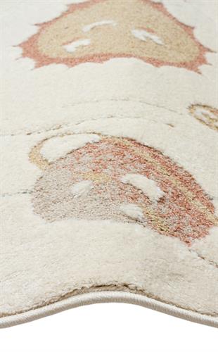 PICCOLO PCL 02 CREAM MULTY  Pastel Renkli Hav ve Toz Vermeyen Çocuk Halısı