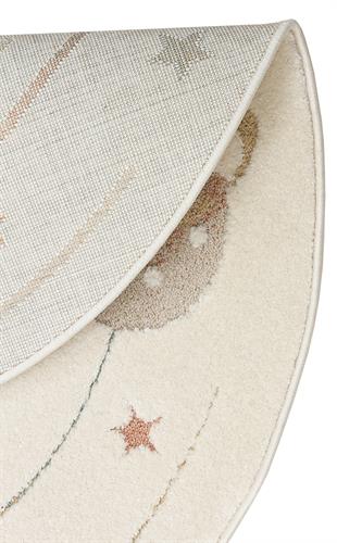 PICCOLO PCL 02 CREAM MULTY  Pastel Renkli Hav ve Toz Vermeyen Çocuk Halısı