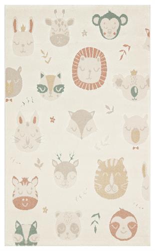 PICCOLO PCL 04 CREAM MULTY  Pastel Renkli Hav ve Toz Vermeyen Çocuk Halısı