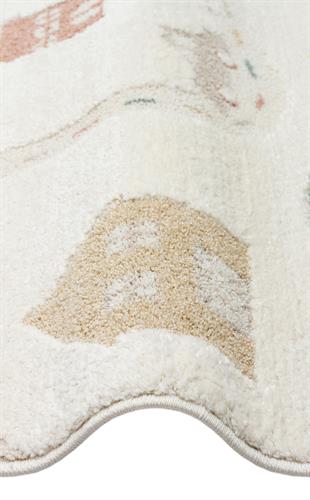 PICCOLO PCL 07 CREAM MULTY  Pastel Renkli Hav ve Toz Vermeyen Çocuk Halısı