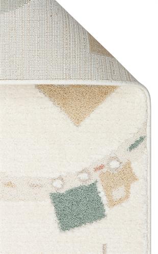 PICCOLO PCL 07 CREAM MULTY  Pastel Renkli Hav ve Toz Vermeyen Çocuk Halısı