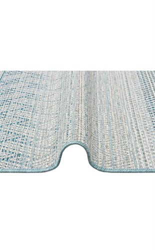 POLO POL 05 BLUE  Dış Mekan Kullanıma Uygun, Yıkanabilen, Hav ve Toz Vermeyen Modern Sisal Halı