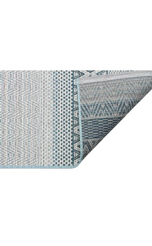 POLO POL 05 BLUE  Dış Mekan Kullanıma Uygun, Yıkanabilen, Hav ve Toz Vermeyen Modern Sisal Halı