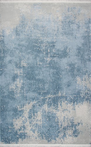 QUADRO QR 05 BEIGE BLUE  Hav Toz Vermez Yumuşak Dokulu Modern Desenli Akrilik Halı