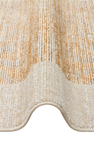SAHARA SHA 01 BEIGE GOLD  Hav Toz Vermez Yumuşak Tuşeli Modern Makine Halısı