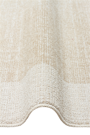 SAHARA SHA 01 CREAM BEIGE  Hav Toz Vermez Yumuşak Tuşeli Modern Makine Halısı